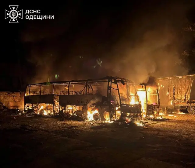 пожар в Одессе
