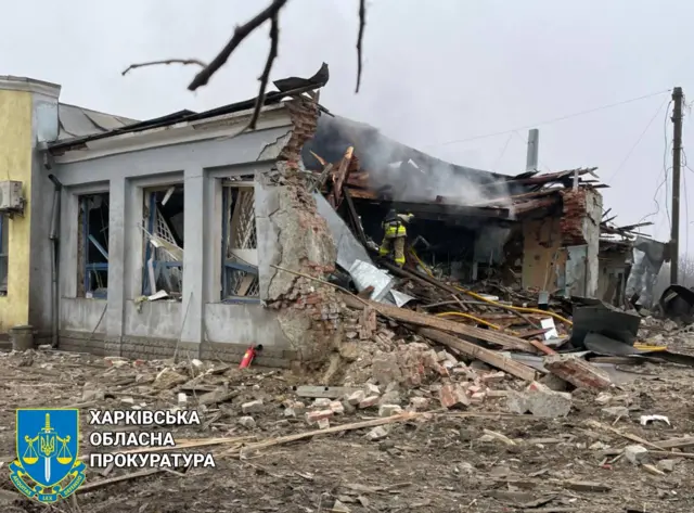 Поврежденный дом в Златополе