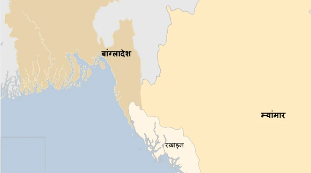 म्यांमार की मानचित्र