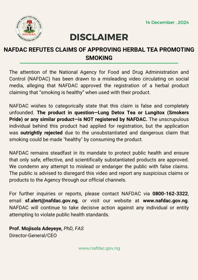 Akwụkwọozi NAFDAC