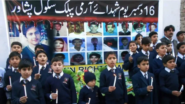 16 دسمبر 2014 کو اے پی ایس میں حملے میں 114 بچوں سمیت 150 ہلاکتیں ہوئیں
