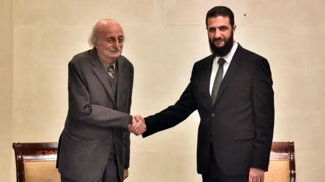 अहमद अल-शरा और ड्रूज़ समुदाय के नेता