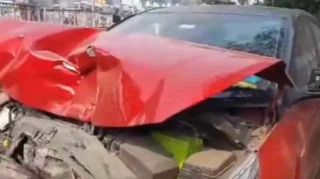 हादसे की शिकार कार