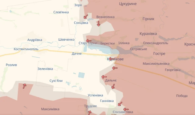 карта фронта