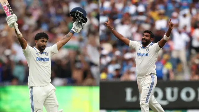 नीतीश कुमार रेड्डी और जसप्रीत बुमराह