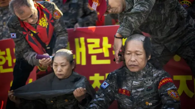 दक्षिण कोरिया में विरोध प्रदर्शन