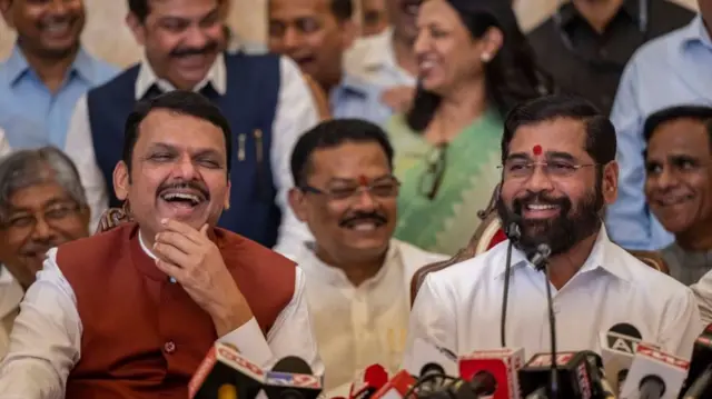 देवेंद्र फडणवीस और एकनाथ शिंदे
