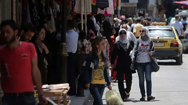 السوق الرئيسي في اللاذقية. أرشيف