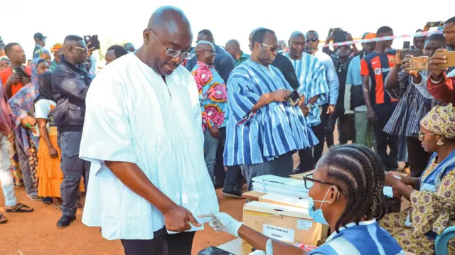 Mahamudu Bawumia cast im vote