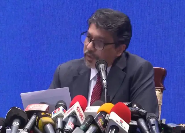 সংবাদ সম্মেলনে কথা বলেন বাংলাদেশের পররাষ্ট্র সচিব