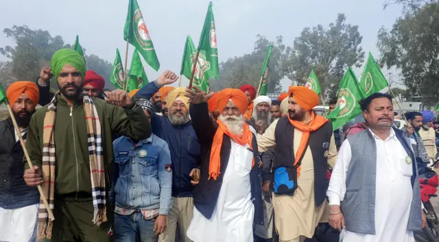 किसानों का विरोध प्रदर्शन