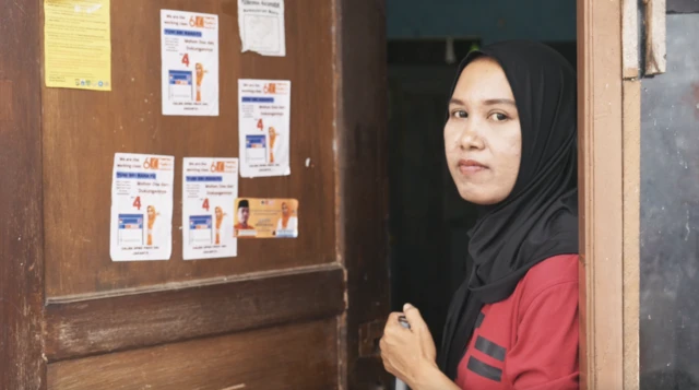 Yuni Sri Rahayu, seorang PRT yang menjadi caleg DPRD Provinsi DKI Jakarta