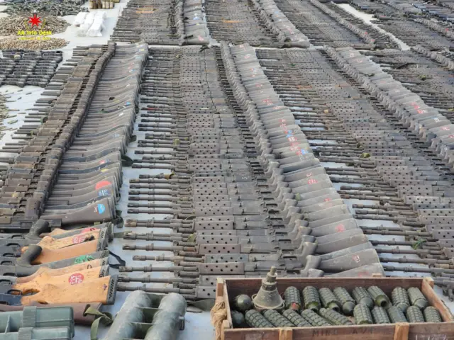 ကျောက်တော်တပ်နယ်ကနေ သိမ်းမိတယ်ဆိုတဲ့လက်နက်ခဲယမ်းတွေ