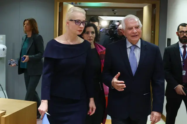 Юлия Навальная и Жозеп Боррель