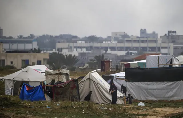 نازحون فلسطينيون في قطاع غزة