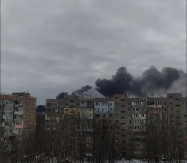 Пожар в Макеевке