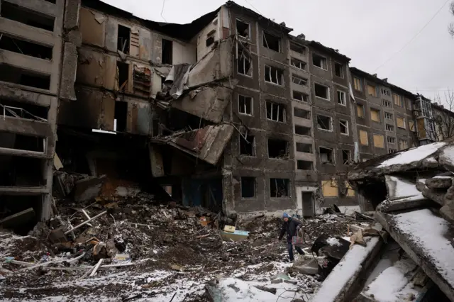В ходе боев Авдеевка была практически полностью разрушена