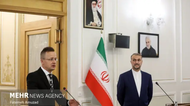 کنفرانس خبری وزرای خارجه ایران و مجارستان در تهران