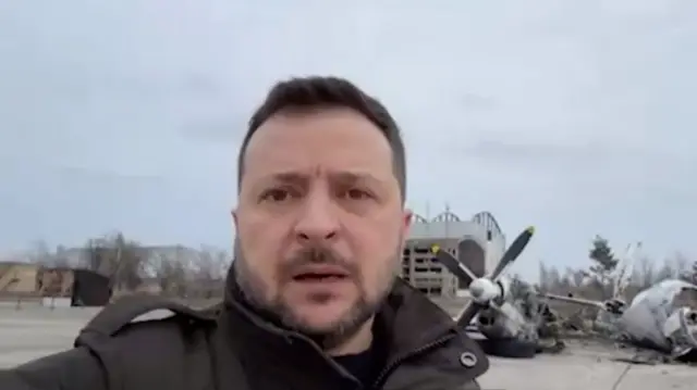 Кадр из обращения Владимира Зеленского