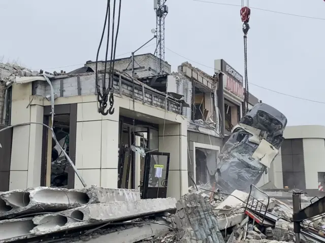 На месте удара