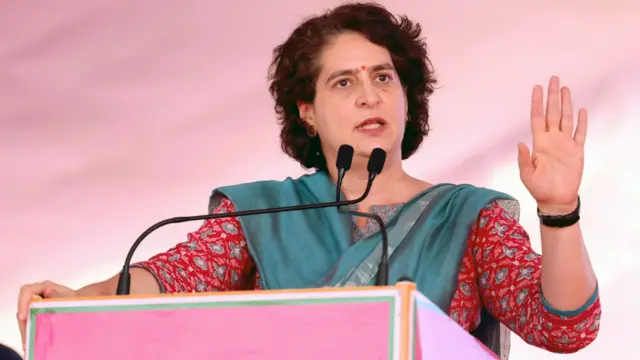 कांग्रेस नेता प्रियंका गांधी
