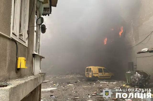 Последствия ударов по Киеву