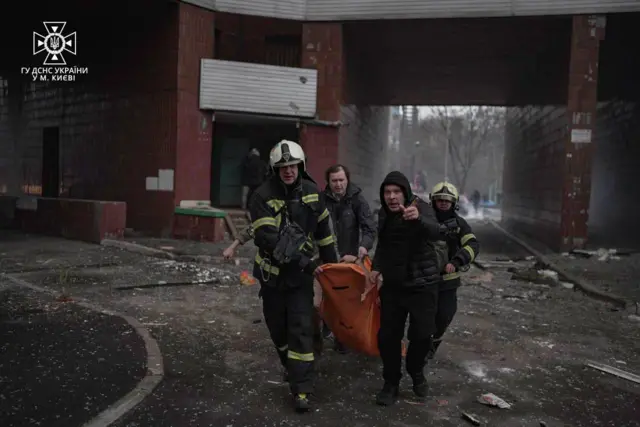 Последствия ударов по Киеву