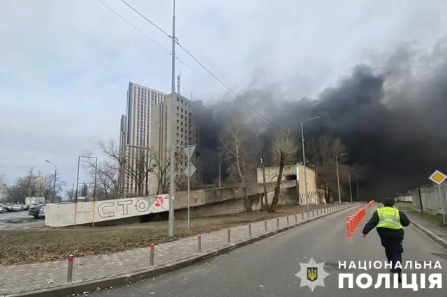 Последствия ударов по Киеву