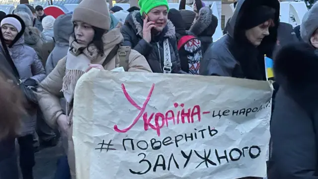 акция в защиту Залужного
