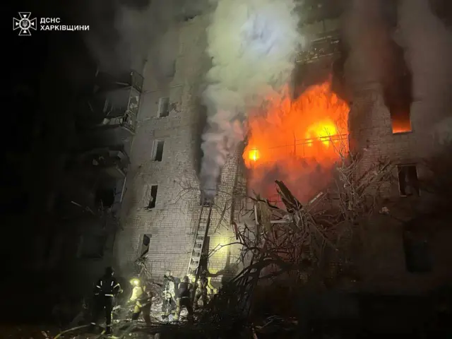 Поврежденный дом в Купянске