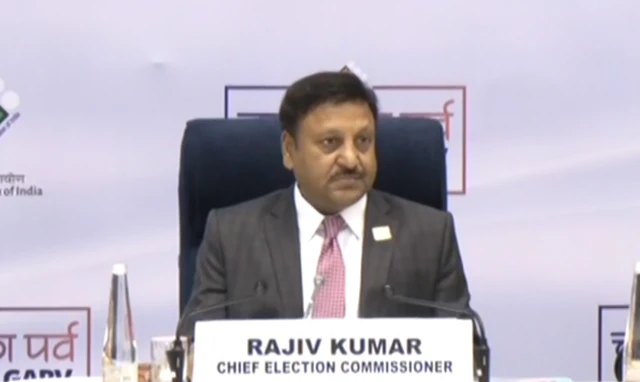 मुख्य चुनाव आयुक्त राजीव कुमार,