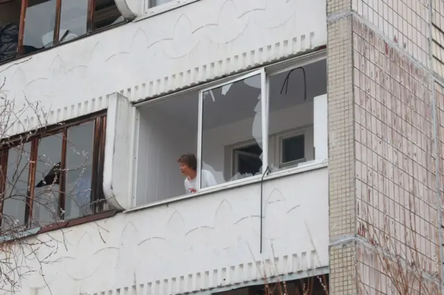 Пострадавший дом в Санкт-Петербурге