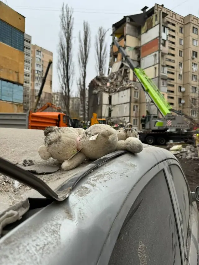 На месте удара по Одессе