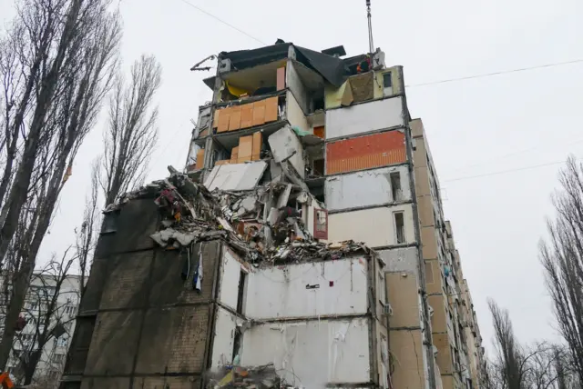 Разрушенный дом в Одессе