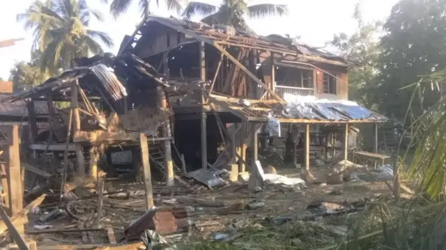 ၂၀၂၄ ဇန်နဝါရီလတုန်းက လေကြောင်းတိုက်ခိုက်ခံခဲ့ရတဲ့ တန့်ဆည်မြို့၊ စိန်းနန်းရွာ