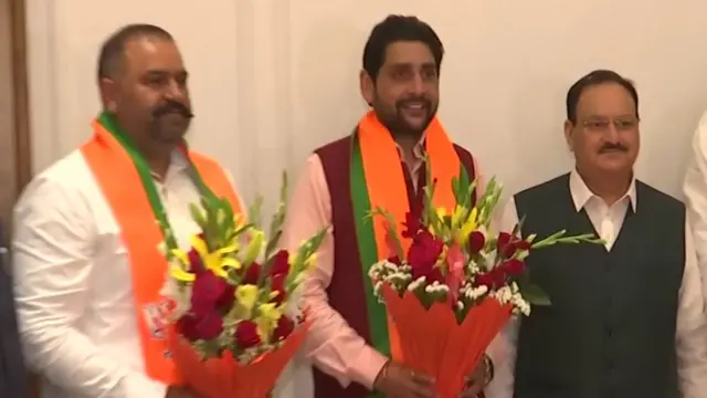 सुशील कुमार रिंकू और शीतल अंगुराल बीजेपी अध्यक्ष जेपी नड्डा के साथ