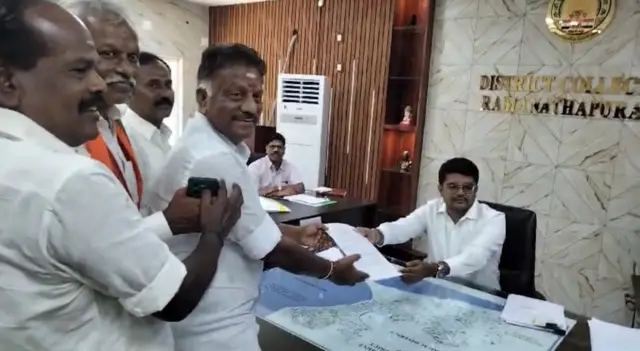 ராமநாதபுரத்தில் ஓ பன்னீர்செல்வம் போட்டி