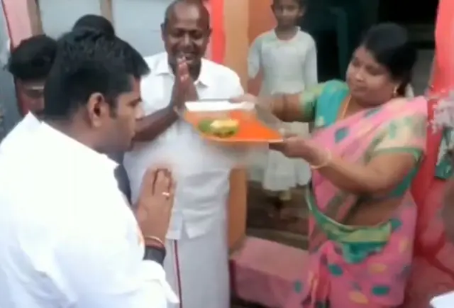 அண்ணாமலை ஆரத்தி எடுத்த பெண்ணுக்கு பணம் கொடுத்தாரா? விசாரணைக்கு உத்தரவிட்ட தேர்தல் அதிகாரி