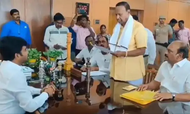 TR Baalu in Sriperumbudur