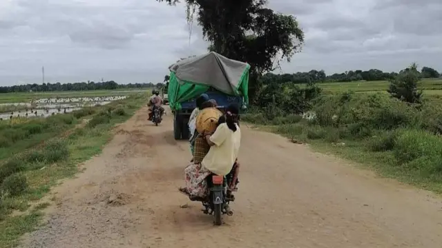 ရေဦးအနောက်ပိုင်းကျေးရွာက စစ်ရှောင်ပြည်သူတွေ