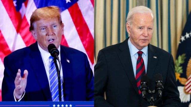 डोनाल्ड ट्रंप और जो बाइडन