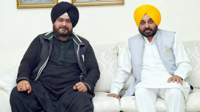 नवजोत सिंह सिद्धू और भगवंत मान