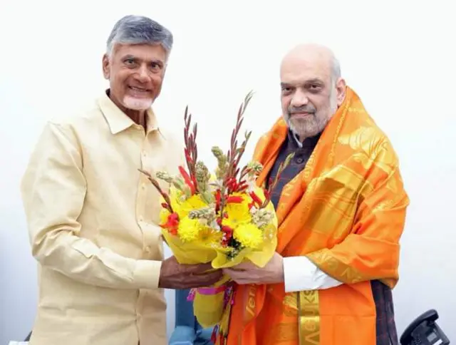 నారా చంద్రబాబు నాయుడు, అమిత్ షా