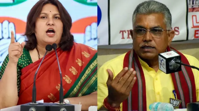 सुप्रिया श्रीनेत और दिलीप घोष