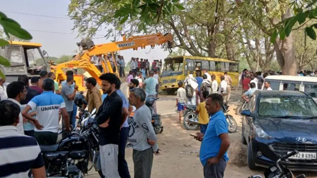 कनीना में बस हादसा