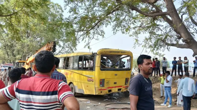 कनीना में बस हादसा