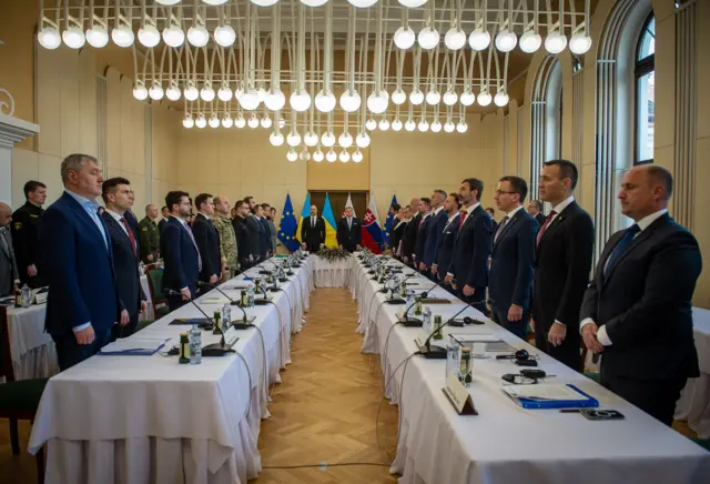 Встреча правительственных делегаций Украины и Словакии