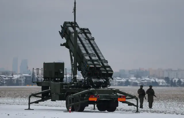 Элемент комплекса Patriot в Польше 7 февраля 2023 года