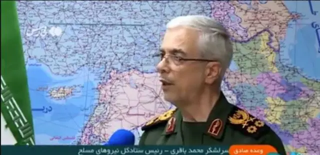 قائد هيئة الأركان العامة للقوات المسلحة الإيرانية اللواء علي باقري