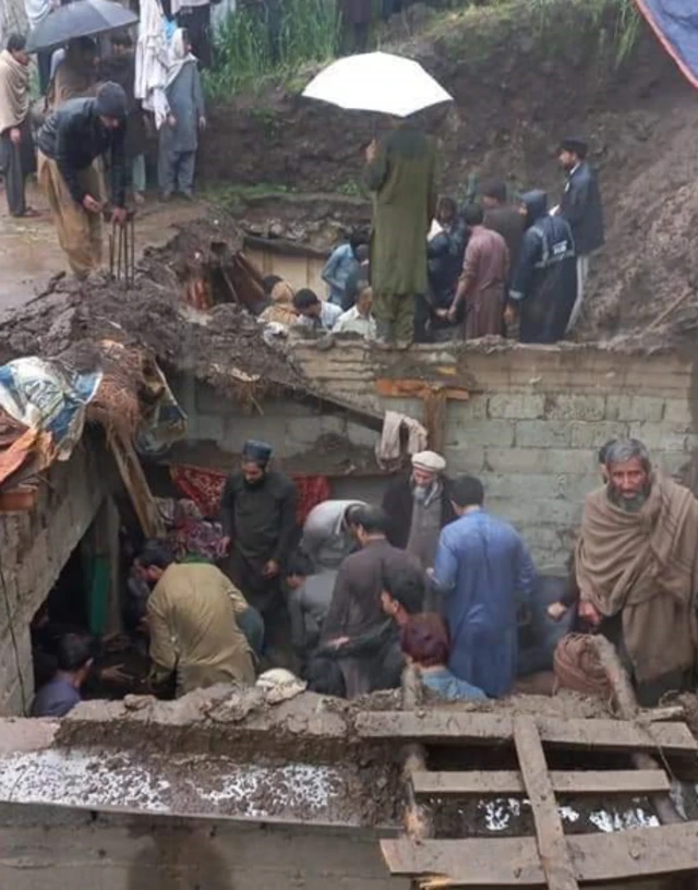بارش سے تباہی